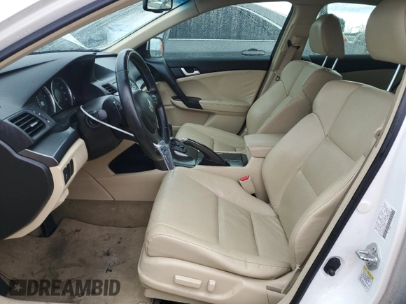 2012 Acura TSX Tech Pkg with VIN JH4CU2F65CC010274, listed as a Copart auction lot 43833645 with 124,911 mi miles and Salvage Title. Bid and sale history available at carsss.com. Image 7.