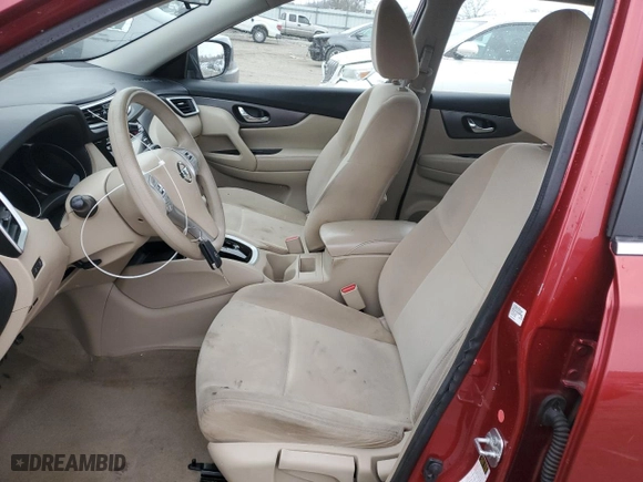 2015 Nissan Rogue S with VIN KNMAT2MTXFP530651, listed as a Copart auction lot 83643674 with 161,201 mi miles and Salvage Title. Bid and sale history available at carsss.com. Image 7.