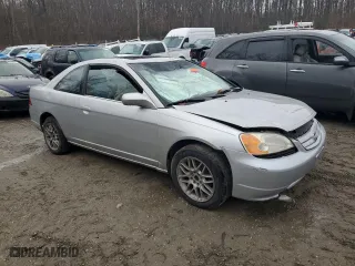 2001 Honda Civic EX with VIN 1HGEM21971L107972, listed as a Copart auction lot 46279685 with 0 mi miles and Salvage Title. Bid and sale history available at carsss.com. Image 4.