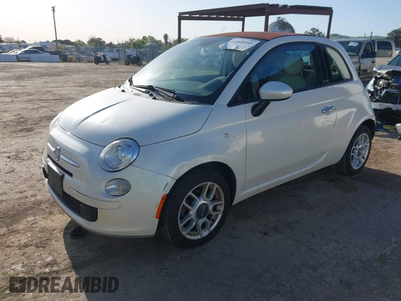 2012 FIAT 500 Pop with VIN 3C3CFFDR6CT321723, listed as a IAAI auction lot 41968345 with 84,088 mi miles. Bid and sale history available at carsss.com. Image 19.