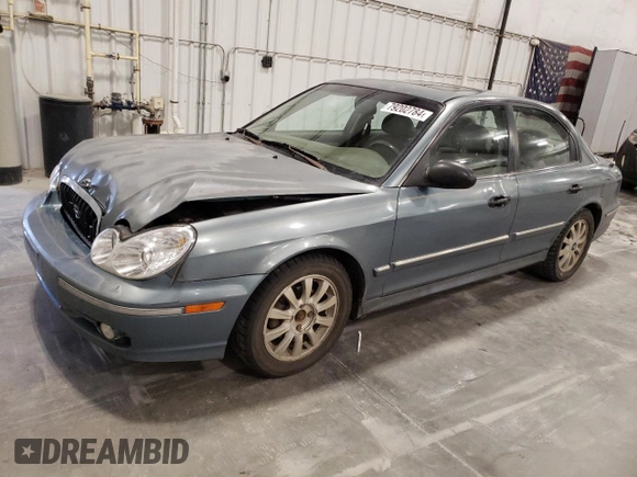 2005 Hyundai Sonata GLS with VIN KMHWF35H85A110039, listed as a Copart auction lot 79202784 with 144,980 mi miles and Salvage Title. Bid and sale history available at carsss.com. Image 1.