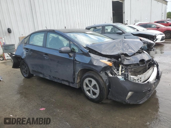 2014 Toyota Prius Four with VIN JTDKN3DU5E0393834, listed as a Copart auction lot 55593975 with Not Provided miles and Salvage Title. Bid and sale history available at DreamBid. Image 4.