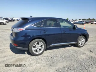 2010 Lexus RX 450h with VIN JTJZB1BA1A2400309, listed as a Copart auction lot 62584925 with 131,357 mi miles and Salvage title. Bid and sale history available at DreamBid. Image 3.