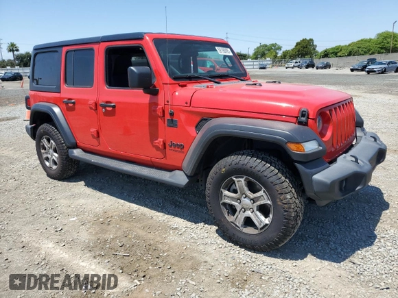 2022 Jeep Wrangler Unlimited Sport S z VIN 1C4HJXDG6NW240786, wystawiony jako Copart lot #59190995 z przebiegiem 46 172 mil mil oraz Szkoda całkowita • Salvage title. Historia ofert i sprzedaży dostępna na DreamBid. Obrazek 4.