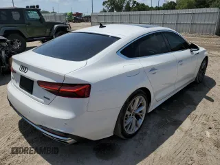 2021 Audi A5 Sportback Premium Plus with VIN WAUCBCF54MA061621, listed as a Copart auction lot 55965563 with 29,473 mi miles. Bid and sale history available at carsss.com. Image 3.