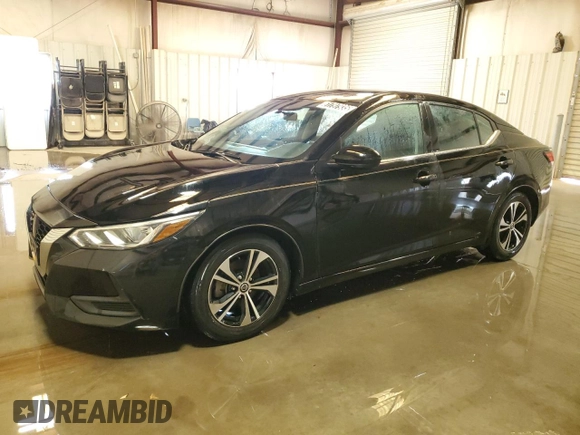 2021 Nissan Sentra SV with VIN 3N1AB8CV9MY322218, listed as a Copart auction lot 61797935 with 51,280 mi miles and Clean title. Bid and sale history available at DreamBid. Image 1.