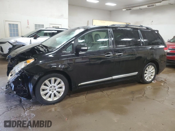 2013 Toyota Sienna XLE AAS with VIN 5TDYK3DC9DS391882, listed as a Copart auction lot 55762605 with 207,001 mi miles and Clean title. Bid and sale history available at DreamBid. Image 1.