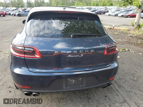2016 Porsche Macan S with VIN WP1AB2A51GLB52400, listed as a Copart auction lot 57483095 with 68,525 mi miles and Salvage title. Bid and sale history available at DreamBid. Image 6.