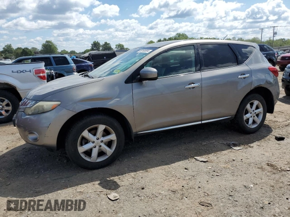 2010 Nissan Murano SL with VIN JN8AZ1MW2AW134235, listed as a Copart auction lot 66165894 with 186,595 mi miles and Salvage Title. Bid and sale history available at carsss.com. Image 1.