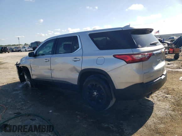 2019 Chevrolet Traverse LS z VIN 1GNERFKW6KJ269043, wystawiony jako Copart lot #53783705 z przebiegiem 98 910 mil mil oraz Nie do naprawy • Non repairable. Historia ofert i sprzedaży dostępna na DreamBid. Obrazek 2.