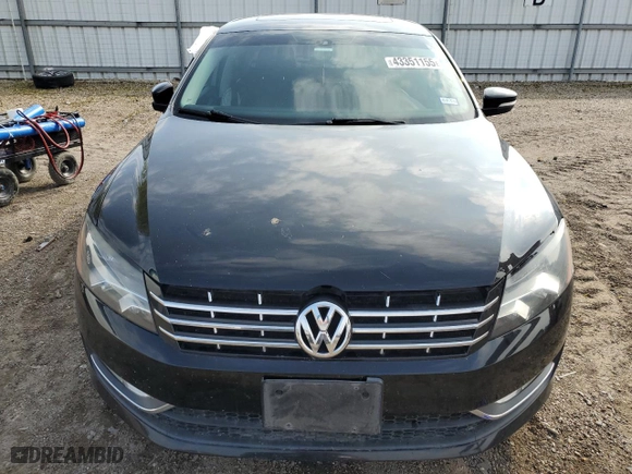 2013 Volkswagen Passat SEL Premium with VIN 1VWCM7A3XDC036735, listed as a Copart auction lot 43351155 with 155,944 mi miles and Salvage Title. Bid and sale history available at carsss.com. Image 5.