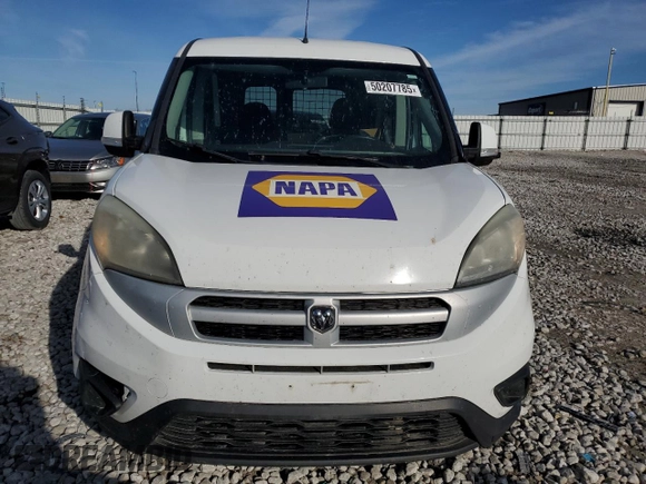 2017 Ram ProMaster City Cargo Tradesman SLT with VIN ZFBERFBB4H6D85025, listed as a Copart auction lot 50207785 with 285,618 mi miles and Salvage Title. Bid and sale history available at DreamBid. Image 5.