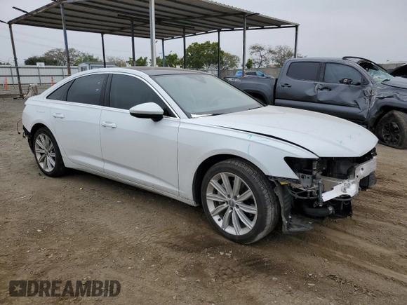 2019 Audi A6 Premium Plus with VIN WAUE8AF29KN127880, listed as a Copart auction lot 53241874 with 54,968 mi miles. Bid and sale history available at carsss.com. Image 4.