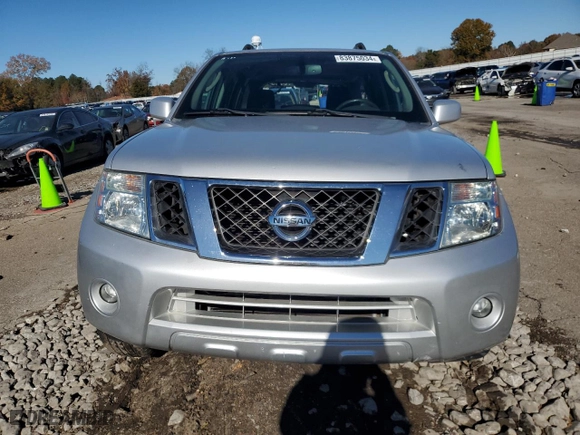 2012 Nissan Pathfinder LE with VIN 5N1AR1NN3CC601552, listed as a Copart auction lot 83875034 with 166,632 mi miles and Salvage Title. Bid and sale history available at carsss.com. Image 5.