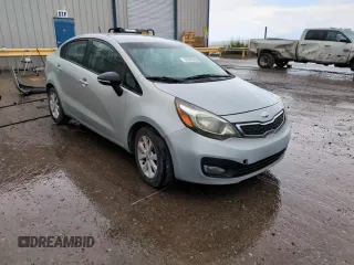 2013 Kia Rio EX with VIN KNADN4A38D6165846, listed as a Copart auction lot 61472955 with 180,536 mi miles and Salvage title. Bid and sale history available at DreamBid. Image 14.