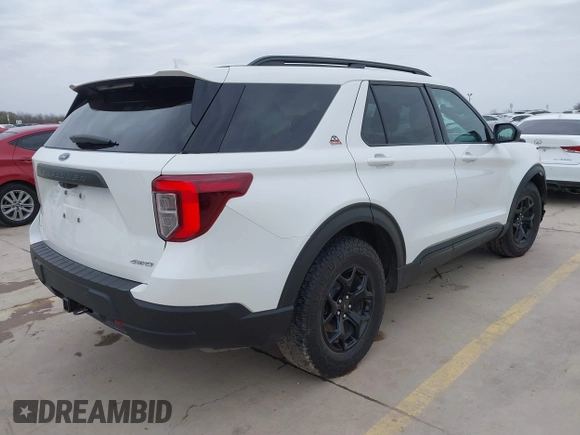 2023 Ford Explorer Timberline with VIN 1FMSK8JH1PGB89065, listed as a IAAI auction lot 41560202 with 21,831 mi miles. Bid and sale history available at carsss.com. Image 4.
