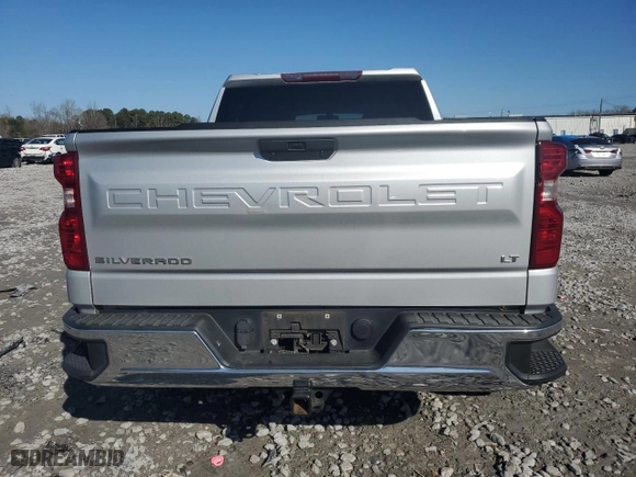 2019 Chevrolet Silverado 1500 LT with VIN 1GCPWCEDXKZ136466, listed as a Copart auction lot 43632165 with 93,255 mi miles and Salvage Title. Bid and sale history available at carsss.com. Image 6.
