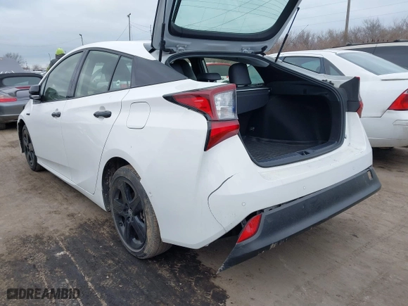 2022 Toyota Prius L Eco with VIN JTDKAMFU8N3175707, listed as a IAAI auction lot 41501024 with 42,103 mi miles. Bid and sale history available at carsss.com. Image 3.