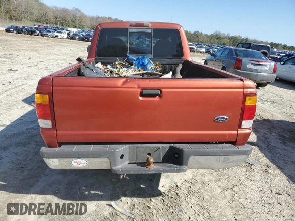 1999 Ford Ranger XL with VIN 1FTYR10C5XUB06570, listed as a Copart auction lot 51580125 with 246,020 mi miles and Salvage Title. Bid and sale history available at carsss.com. Image 6.