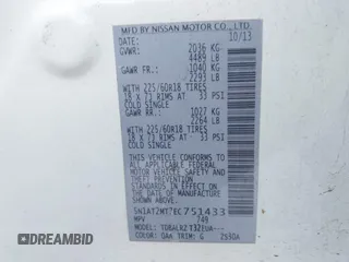 2014 Nissan Rogue SV with VIN 5N1AT2MT7EC751433, listed as a IAAI auction lot 42053564 with 207,476 mi miles and . Bid and sale history available at DreamBid. Image 9.