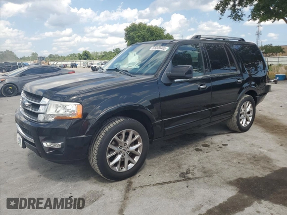 2017 Ford Expedition Limited z VIN 1FMJU1KT6HEA21919, wystawiony jako Copart lot #55009405 z przebiegiem 73 857 mil mil oraz Szkoda całkowita • Salvage title. Historia ofert i sprzedaży dostępna na DreamBid. Obrazek 1.