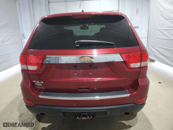 2012 Jeep Grand Cherokee Overland with VIN 1C4RJFCT8CC171384, listed as a Copart auction lot 48164355 with 213,848 mi miles and Salvage Title. Bid and sale history available at carsss.com. Image 6.