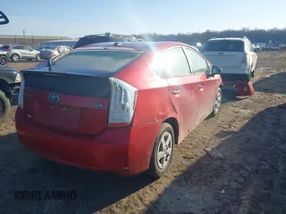 2011 Toyota Prius I with VIN JTDKN3DU3B5345280, listed as a IAAI auction lot 41787295 with 184,474 mi miles. Bid and sale history available at carsss.com. Image 4.
