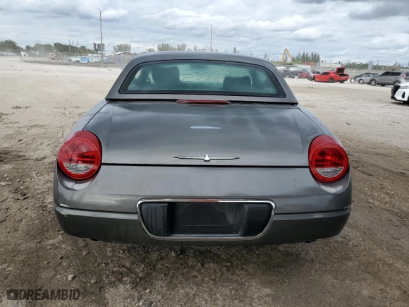 2003 Ford Thunderbird Deluxe with VIN 1FAHP60A43Y110846, listed as a Copart auction lot 88996505 with 0 mi miles and Clean Title. Bid and sale history available at carsss.com. Image 6.
