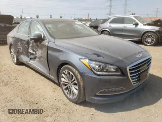 2017 Genesis G80 3.8L with VIN KMHGN4JEXHU176409, listed as a Copart auction lot 68038554 with 120,655 mi miles and Salvage Title. Bid and sale history available at DreamBid. Image 4.