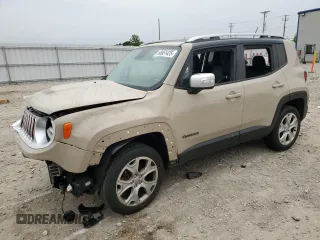 2016 Jeep Renegade Limited with VIN ZACCJBDT4GPC71366, listed as a Copart auction lot 58951425 with 86,485 mi miles and Non repairable. Bid and sale history available at DreamBid. Image 1.