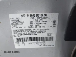 2018 Ford Edge SEL with VIN 2FMPK4J83JBB47090, listed as a IAAI auction lot 41531957 with 107,728 mi miles. Bid and sale history available at carsss.com. Image 9.