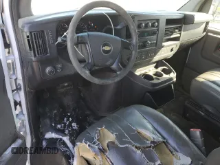 2014 Chevrolet Express Cargo Van with VIN 1GCWGGFA9E1105801, listed as a Copart auction lot 45789185 with 117,119 mi miles and Salvage Title. Bid and sale history available at carsss.com. Image 8.