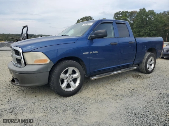 2009 Dodge Ram 1500 ST with VIN 1D3HB18T29S798785, listed as a Copart auction lot 74876514 with 165,635 mi miles and Salvage Title. Bid and sale history available at carsss.com. Image 1.