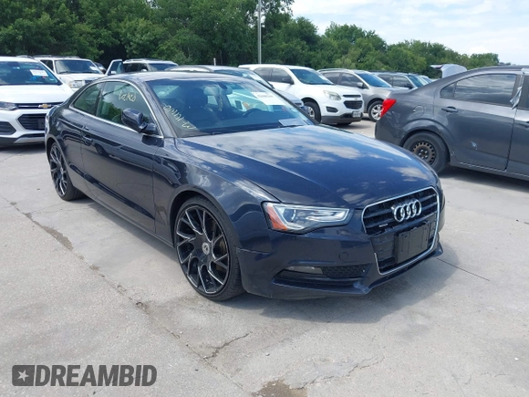 2014 Audi A5 Premium Plus with VIN WAULFAFR4EA034285, listed as a IAAI auction lot 42680210 with 141,489 mi miles and . Bid and sale history available at DreamBid. Image 1.