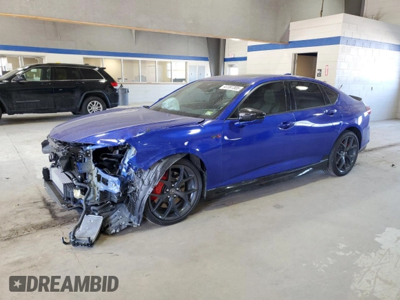 2023 Acura TLX Type S w/Performance Tire with VIN 19UUB7F96PA003730, listed as a Copart auction lot 47397305 with 13,805 mi miles and Salvage Title. Bid and sale history available at carsss.com. Image 1.
