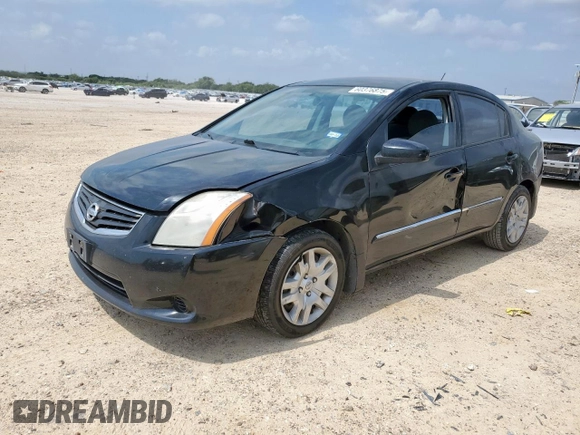 2012 Nissan Sentra 2.0 with VIN 3N1AB6AP0CL605675, listed as a Copart auction lot 60376875 with 180,938 mi miles and Salvage title. Bid and sale history available at DreamBid. Image 1.