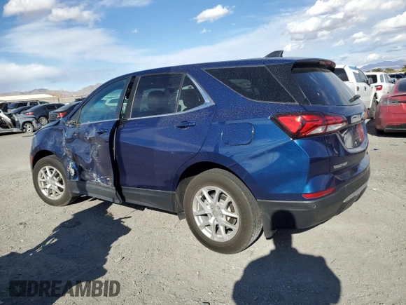 2023 Chevrolet Equinox LT with VIN 3GNAXTEG1PL198163, listed as a Copart auction lot 49311955 with 34,572 mi miles and Salvage title. Bid and sale history available at DreamBid. Image 2.