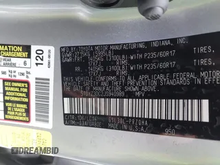 2018 Toyota Sienna XLE Auto Access Seat с VIN 5TDYZ3DC2JS940989, выставлен на аукционе IAAI как лот 42316742 с пробегом 130 731 миль миль и . История ставок и продаж доступна на DreamBid. Изображение 9.