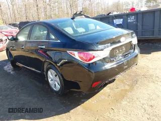 2014 Hyundai Sonata Hybrid Limited with VIN KMHEC4A46EA110201, listed as a IAAI auction lot 41427483 with 81,957 mi miles. Bid and sale history available at carsss.com. Image 3.