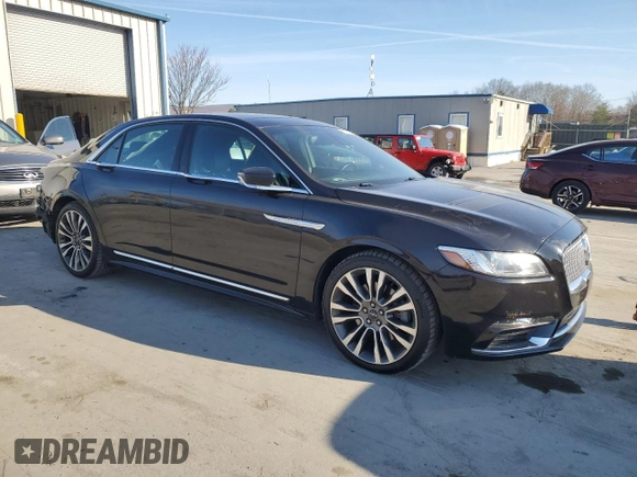 2019 Lincoln Continental Select with VIN 1LN6L9TK0K5601896, listed as a Copart auction lot 50709405 with 48,302 mi miles and Salvage Title. Bid and sale history available at carsss.com. Image 4.