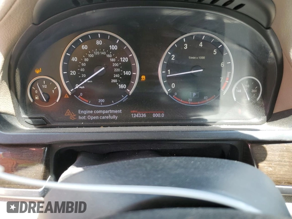 2009 BMW 7 Series 750Li with VIN WBAKB83599CY58147, listed as a Copart auction lot 59238475 with 124,336 mi miles and Salvage title. Bid and sale history available at DreamBid. Image 9.
