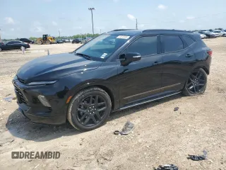 2023 Chevrolet Blazer RS z VIN 3GNKBERS5PS228459, wystawiony jako Copart lot #54530205 z przebiegiem 9 379 mil mil oraz Szkoda całkowita • Salvage title. Historia ofert i sprzedaży dostępna na DreamBid. Obrazek 1.