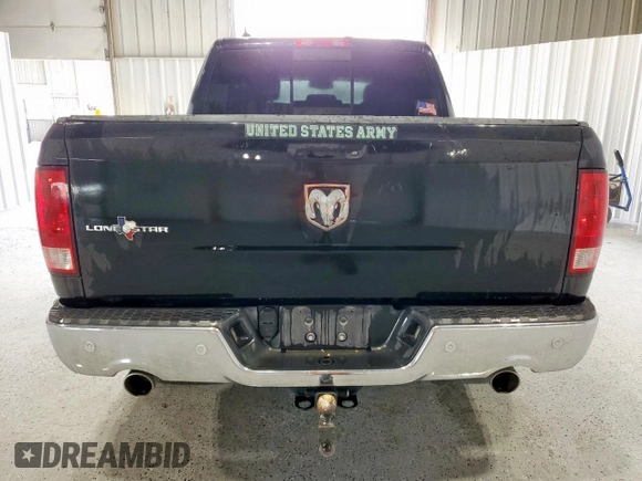 2017 Ram 1500 Lone Star with VIN 1C6RR6LT1HS570182, listed as a Copart auction lot 59939525 with 107,802 mi miles and Clean title. Bid and sale history available at DreamBid. Image 6.