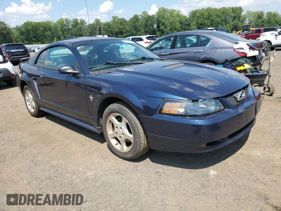 2002 Ford Mustang Standard with VIN 1FAFP40442F202944, listed as a Copart auction lot 62178415 with 124,619 mi miles and Salvage title. Bid and sale history available at DreamBid. Image 4.