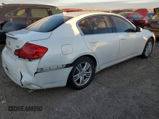 2011 Infiniti G25 x with VIN JN1DV6AR5BM650041, listed as a Copart auction lot 83795004 with 151,927 mi miles and Salvage Title. Bid and sale history available at DreamBid. Image 3.