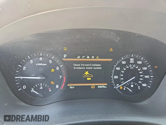2020 Genesis G80 Sport with VIN KMTFN4JB8LU337856, listed as a Copart auction lot 61028615 with 34,078 mi miles and Salvage title. Bid and sale history available at DreamBid. Image 9.