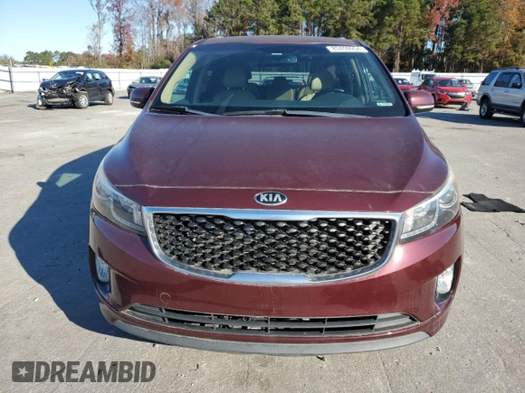 2015 Kia Sedona SX with VIN KNDMC5C12F6025689, listed as a Copart auction lot 83459954 with 124,716 mi miles and Clean Title. Bid and sale history available at carsss.com. Image 5.