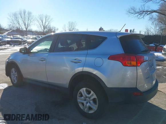 2015 Toyota RAV4 LE with VIN JTMBFREV8FJ050857, listed as a IAAI auction lot 41319739 with 144,441 mi miles. Bid and sale history available at carsss.com. Image 14.