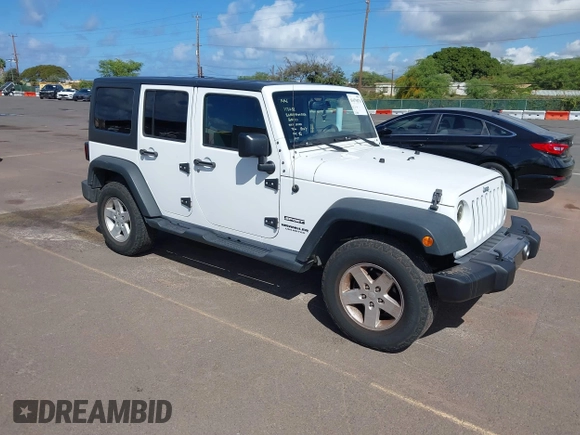 2016 Jeep Wrangler Unlimited Sport with VIN 1C4BJWDGXGL238558, listed as a IAAI auction lot 41670076 with 81,816 mi miles and . Bid and sale history available at DreamBid. Image 1.