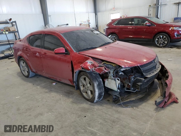 2012 Dodge Avenger SXT Plus with VIN 1C3CDZEG5CN185962, listed as a Copart auction lot 42545495 with 188,399 mi miles and Salvage Title. Bid and sale history available at carsss.com. Image 4.